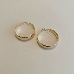 Chic Gold-Tone Hoop Earrings